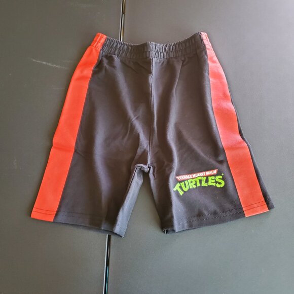 NEW Boys Set TMNT Teenage Mutant Ninja Turtles Raphael Red Hooded T Shirt Shorts - Picture 3 of 6